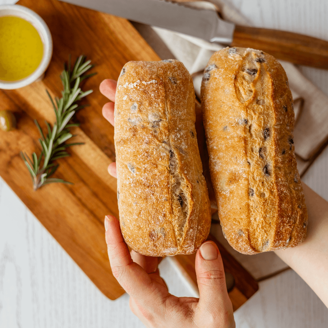 Olive Ciabattini Rolls (4 pack)
