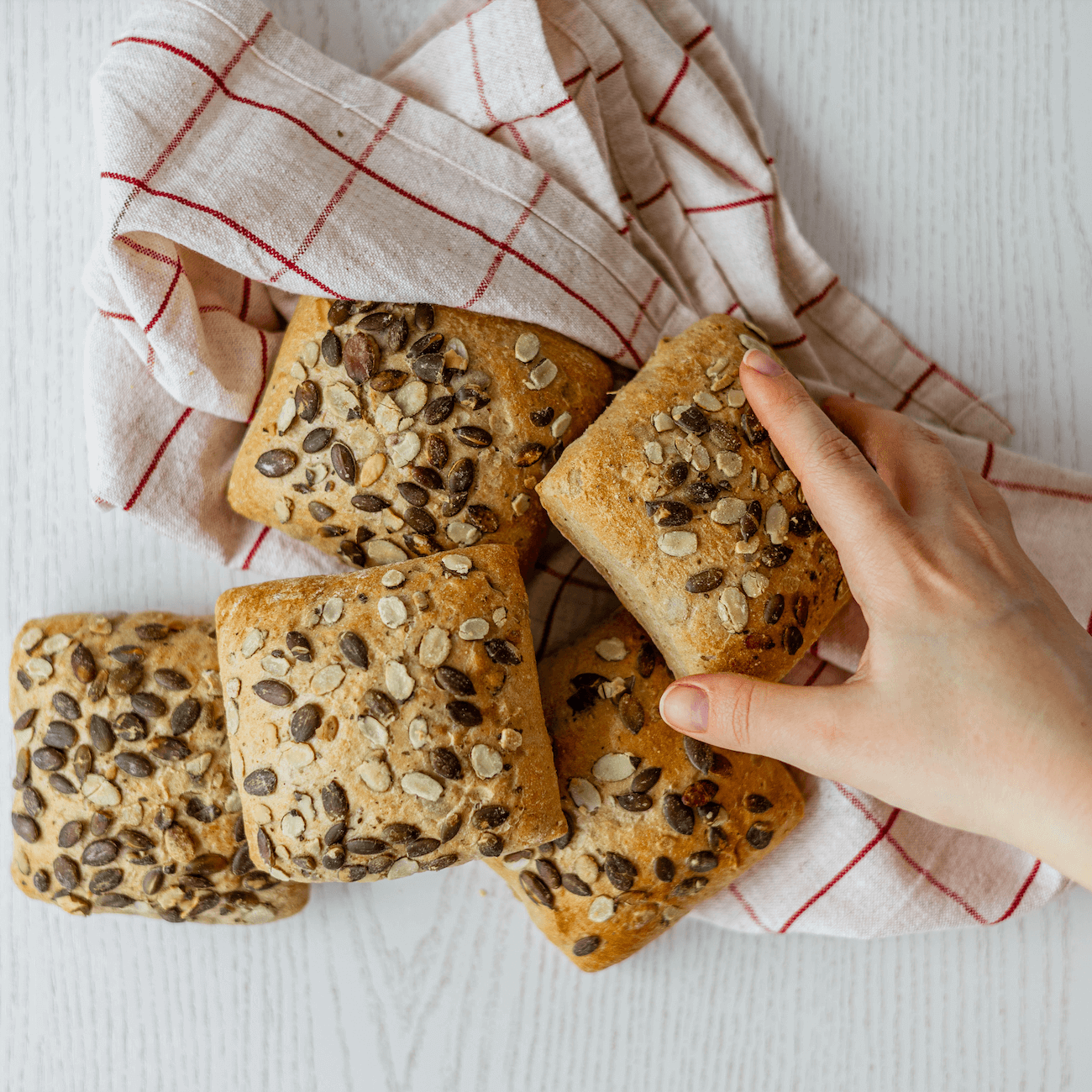 TheBrotBox German Pumpkin Seed Rolls Dimension
