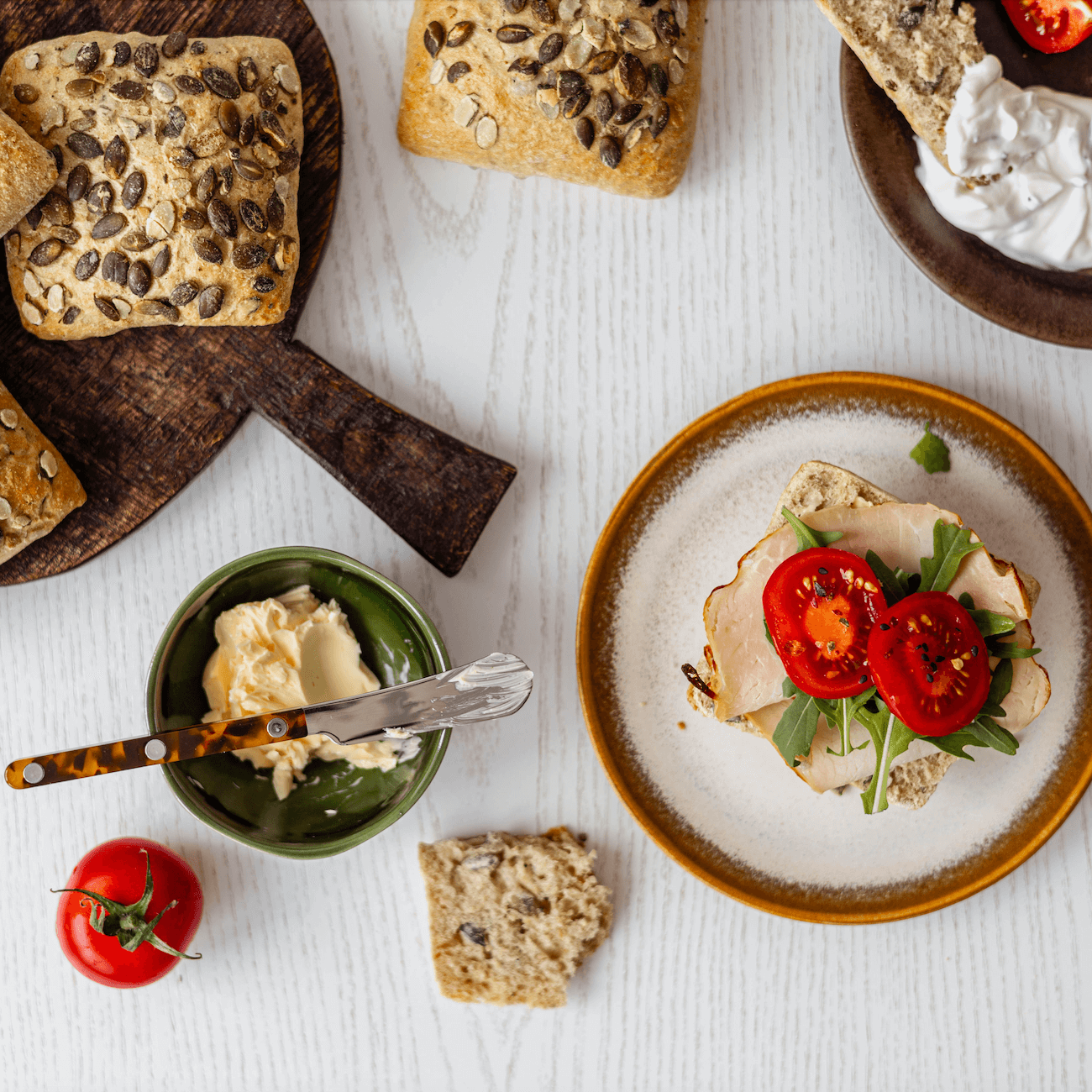 TheBrotBox German Pumpkin Seed Rolls Sandwich