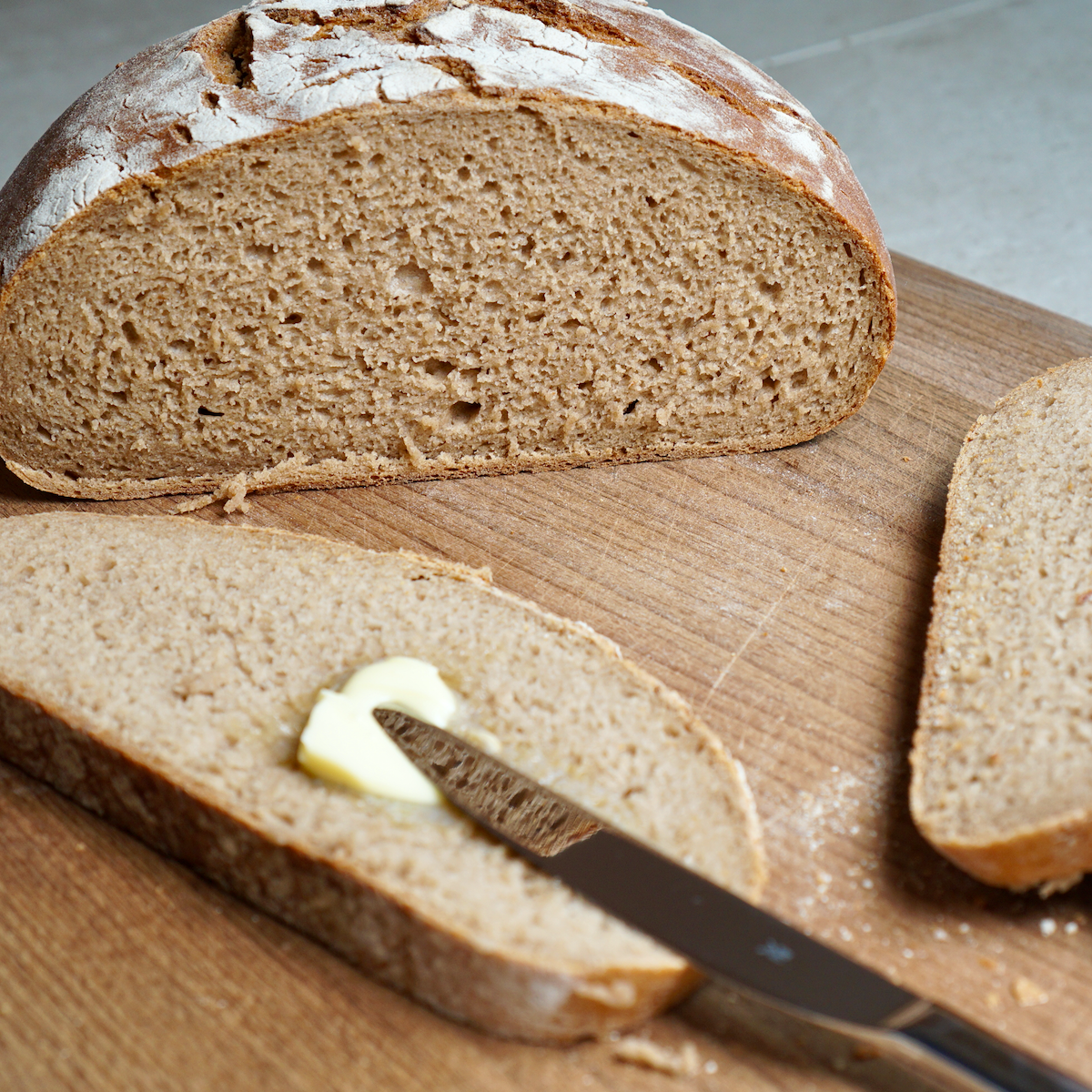 Best thing since sliced bread Sourdough run through my home slicer. :  r/Breadit