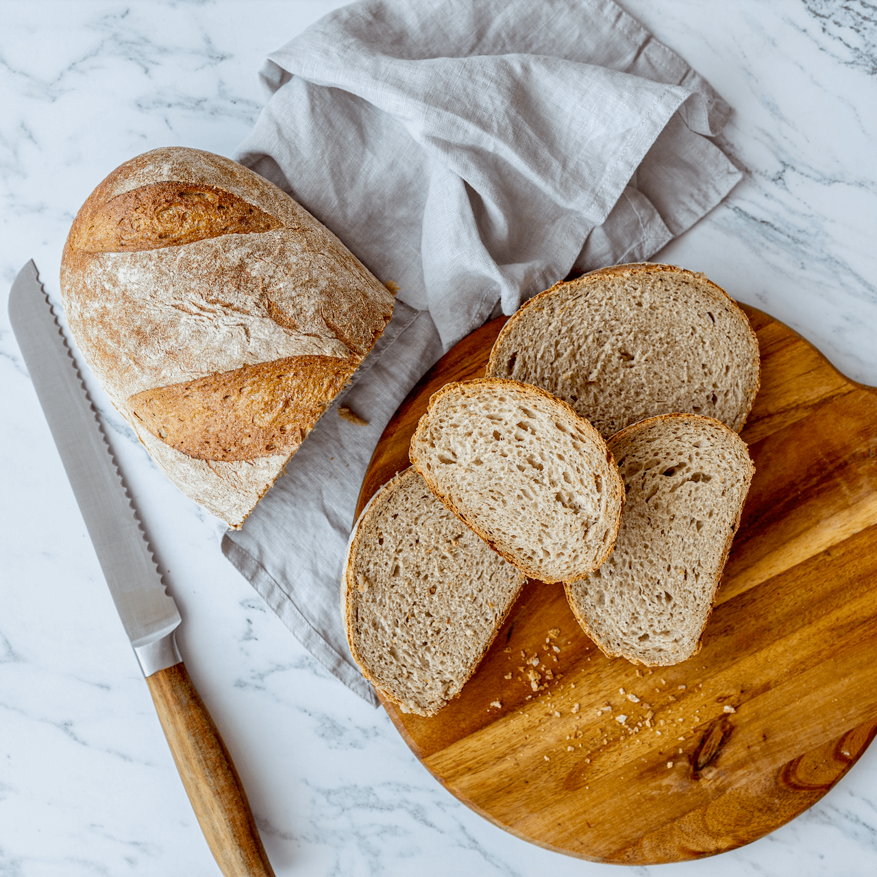 Fermented The Brot Box bread with European flour