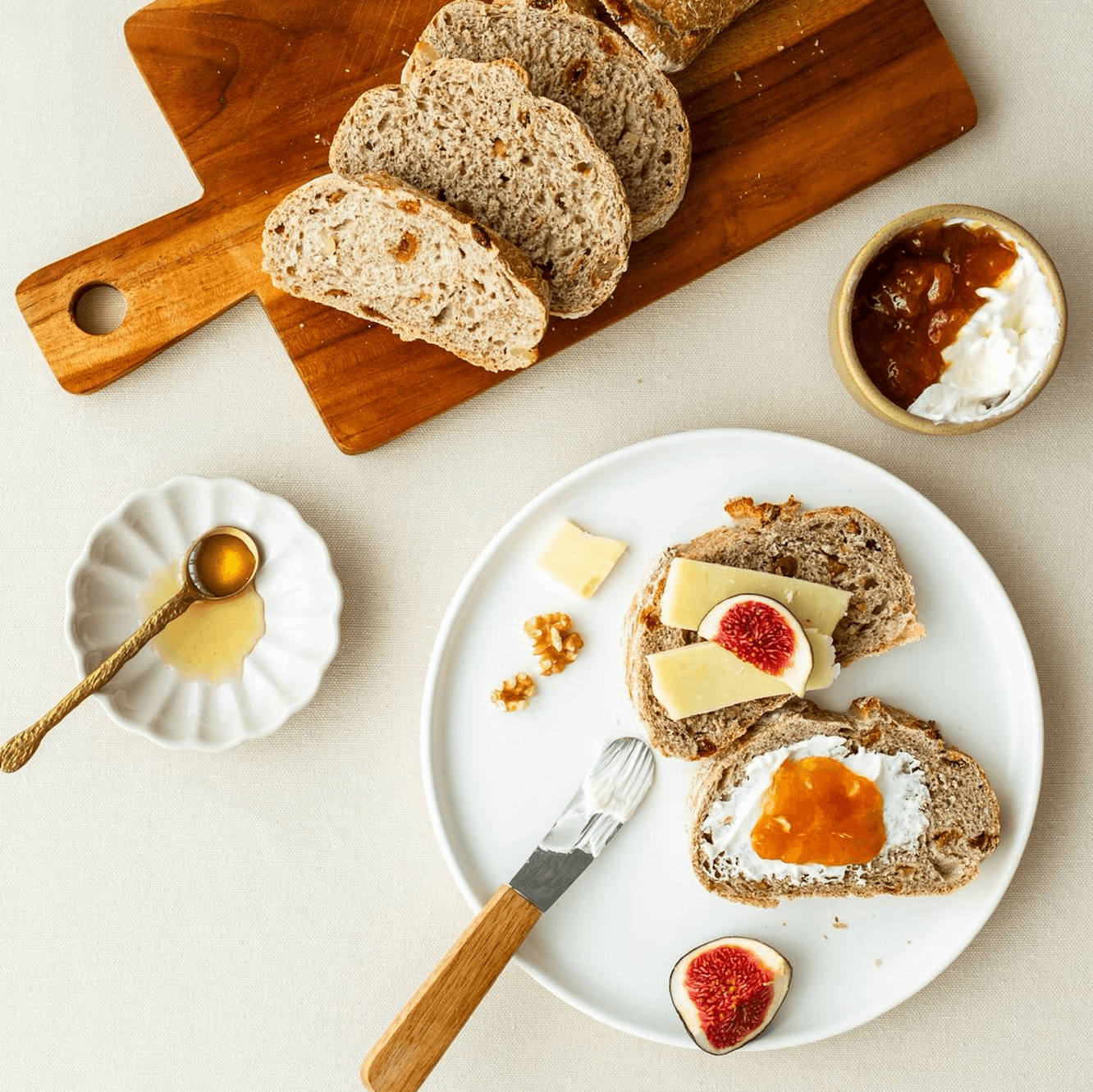 Stone Oven Bread Walnut Fig