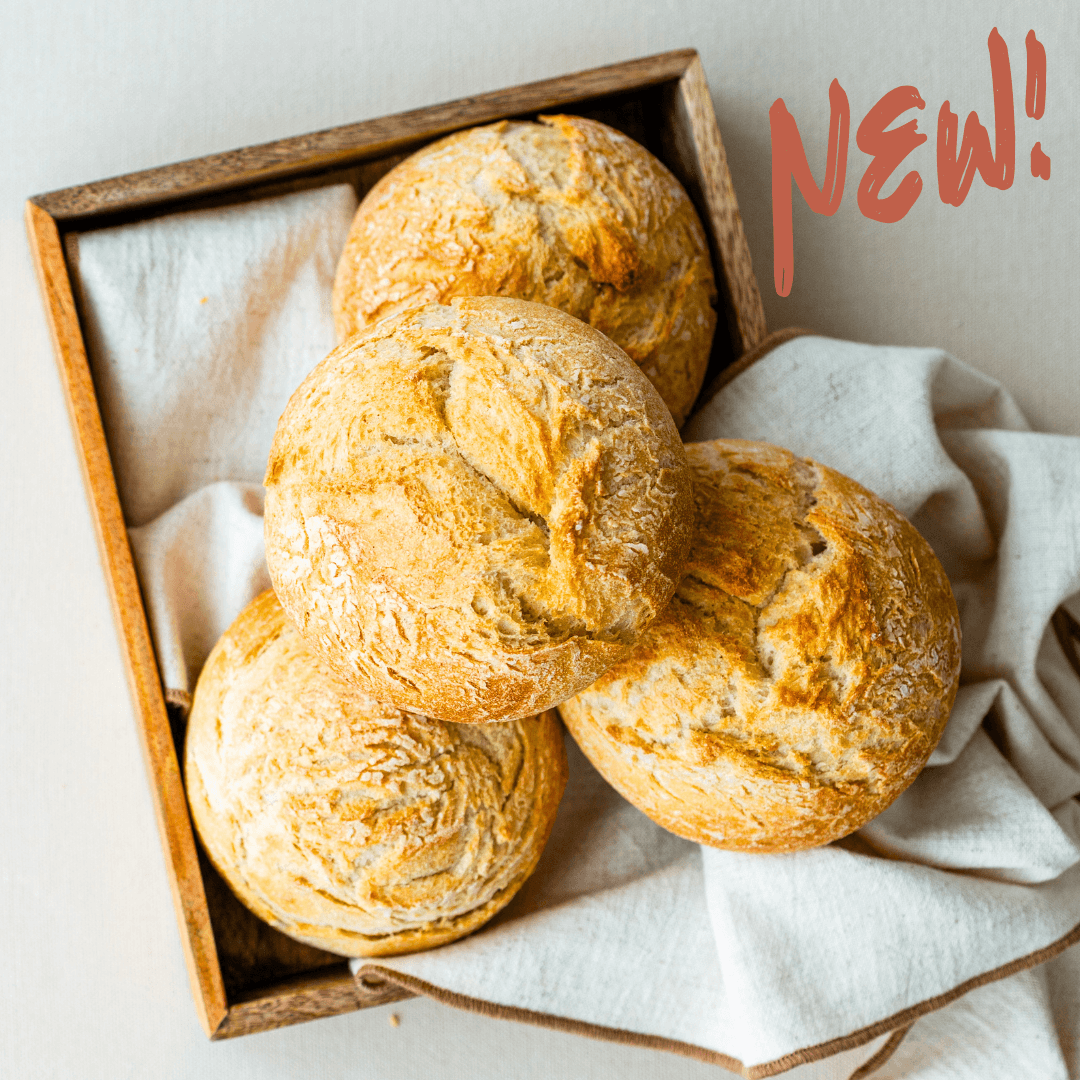 Crusty Golden Potato Rolls (4 pack) - The Brot Box