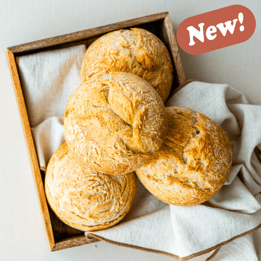 Crusty Golden Potato Rolls (4 pack) - The Brot Box