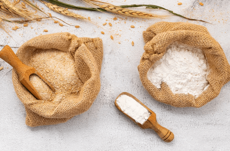 Wheat flour enriched with additives vs natural European flour